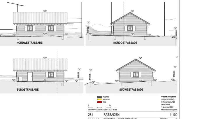 Fassadenansichten des geplanten neuen Club 81 in Elgg.