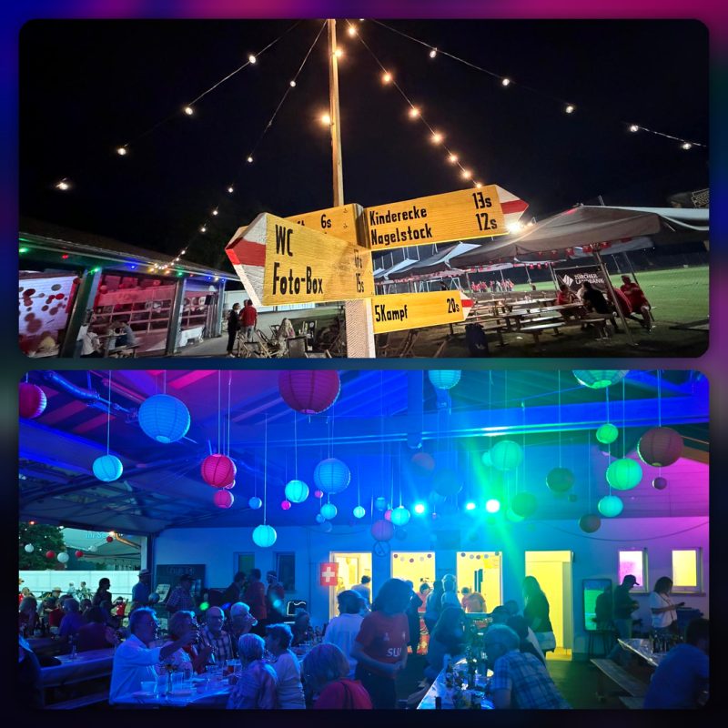 Abendstimmung an der 1.-August-Feier 2026 in Elgg