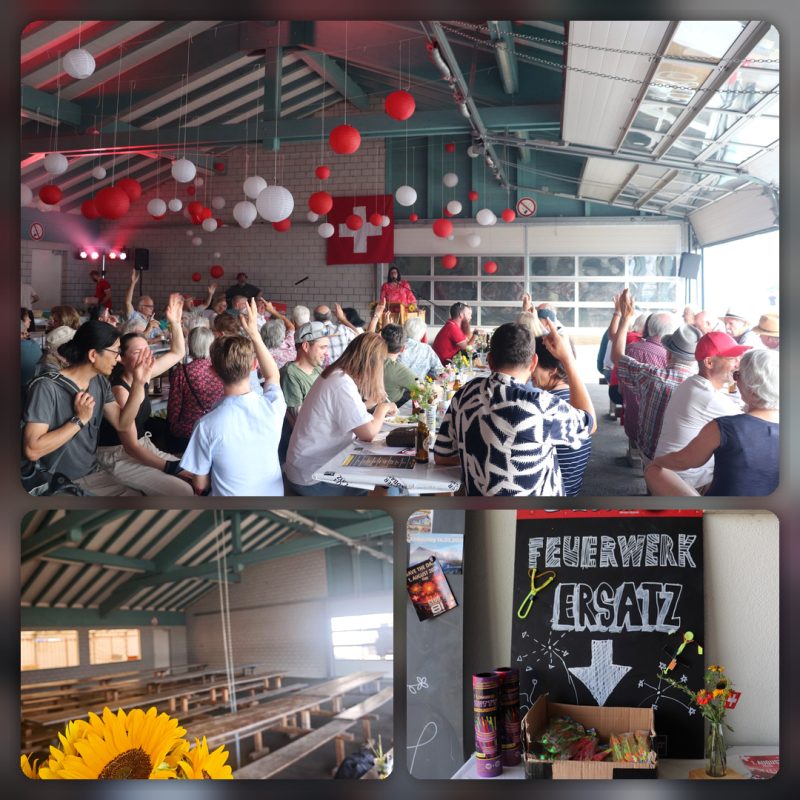Festbetrieb an der 1.-August-Feier 2026 in Elgg