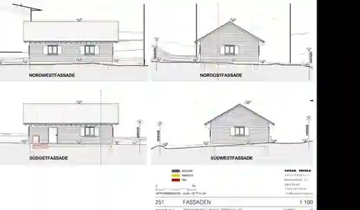Fassadenansichten des geplanten neuen Club 81 in Elgg.