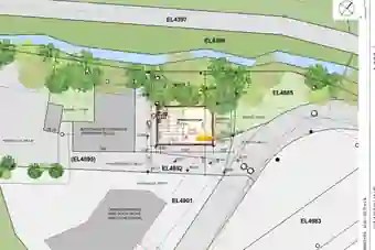 Lageplan des geplanten Club 81 Neubaus in Elgg